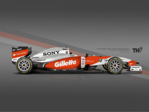 Vit/Orange Koncept McLaren F1 2015