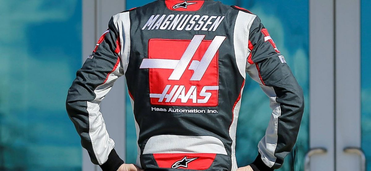 Kevin Magnussens första dag hos Haas F1 Team