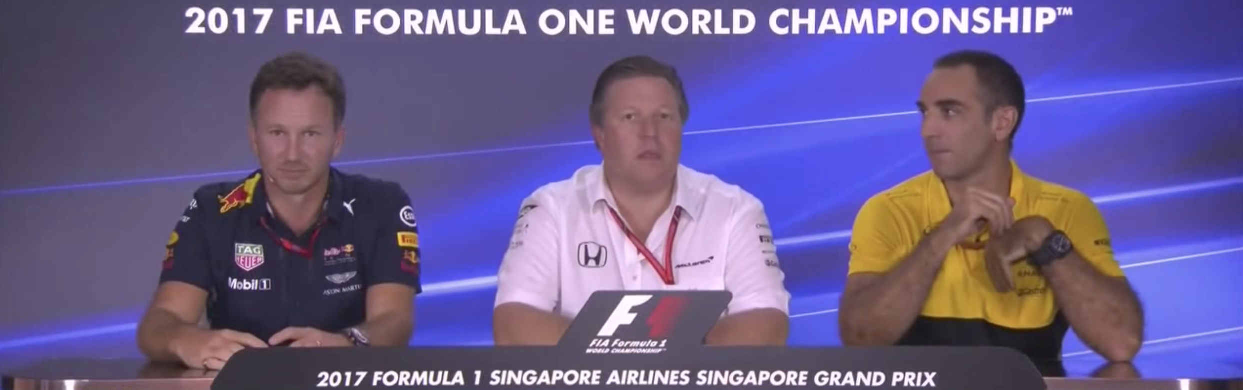 RedBull, McLaren, Renault i fredagens presskonferens