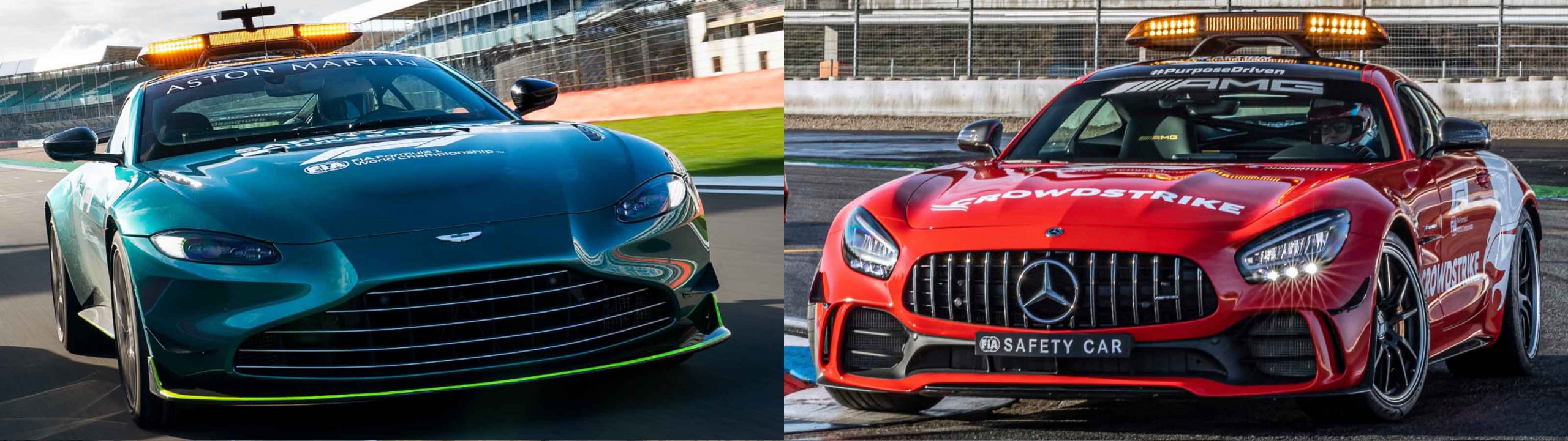 F1 Safety Cars - Aston Martin Vantage & Mercedes AMG GT R
