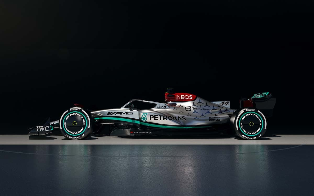 F1 världsmästarnas nya bil – Mercedes AMG W13