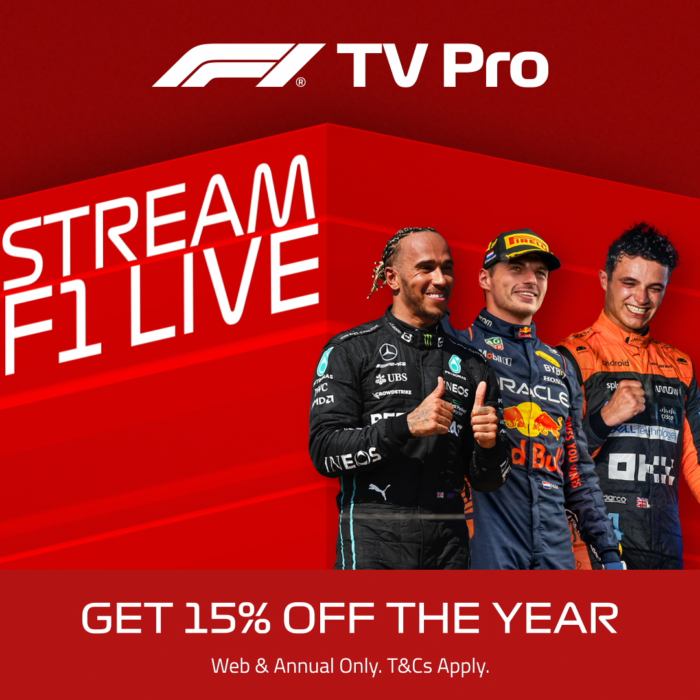 Skaffa F1TV Pro Missa Inte Ett Gonblick Av F1 S Songen 2025 2024 Season Ad 700x700